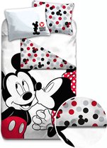 Disney Mickey Mouse Kiss - Housse de couette - Simple - 140 x 200 cm - Multi