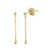Oorknoppen - geelgoud - 14 karaat - oorhangers - Kasius - 40.23177 - sale Juwelier Verlinden St. Hubert - van €95,= voor €81,=