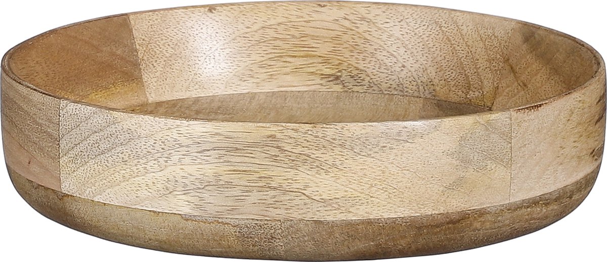 Mica Decorations Tomar Schaal - H4,5 x Ø20 cm - 100% FSC Mangohout - Lichtbruin