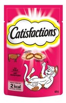 6x CATISFACTIONS snacks met rundvlees