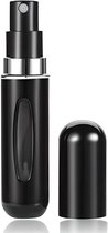 Hervulbaar Parfumflesje - Zwart - 5ML - Verstuiver - Navulbaar