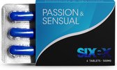 Sixex erectiepillen - Natuurlijke Viagra pillen voor mannen - Libido verhogende erectiepil man - Natuurlijk – Vervanger voor Kamagra - 6 stuks - Blauw