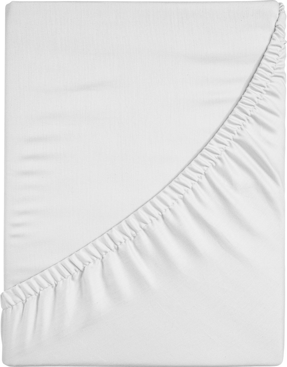 Komfortec Jersey Stretch Hoeslaken 200x200 cm - 30cm Matrasdikte- Rondom Elastiek - 100% Katoen - Wit