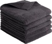 Handdoeken Katoen - Litalente - Hotel Handdoek - 60x110 cm - 550g/m² - Antraciet - N.B. Zachte handdoeken 100% katoen - 5-delig - badhanddoeken 110 x 60 cm