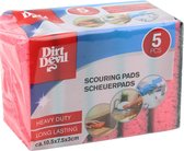 Tampon à récurer Dirt Devil Premium - Heavy Duty - Tampons à récurer - 10,5x7,5x3 cm - 5 pièces