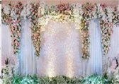 Spandoek - wand decoratie - voor u feestje op te vrolijken 150 cm x 100 - Bloemengordijn