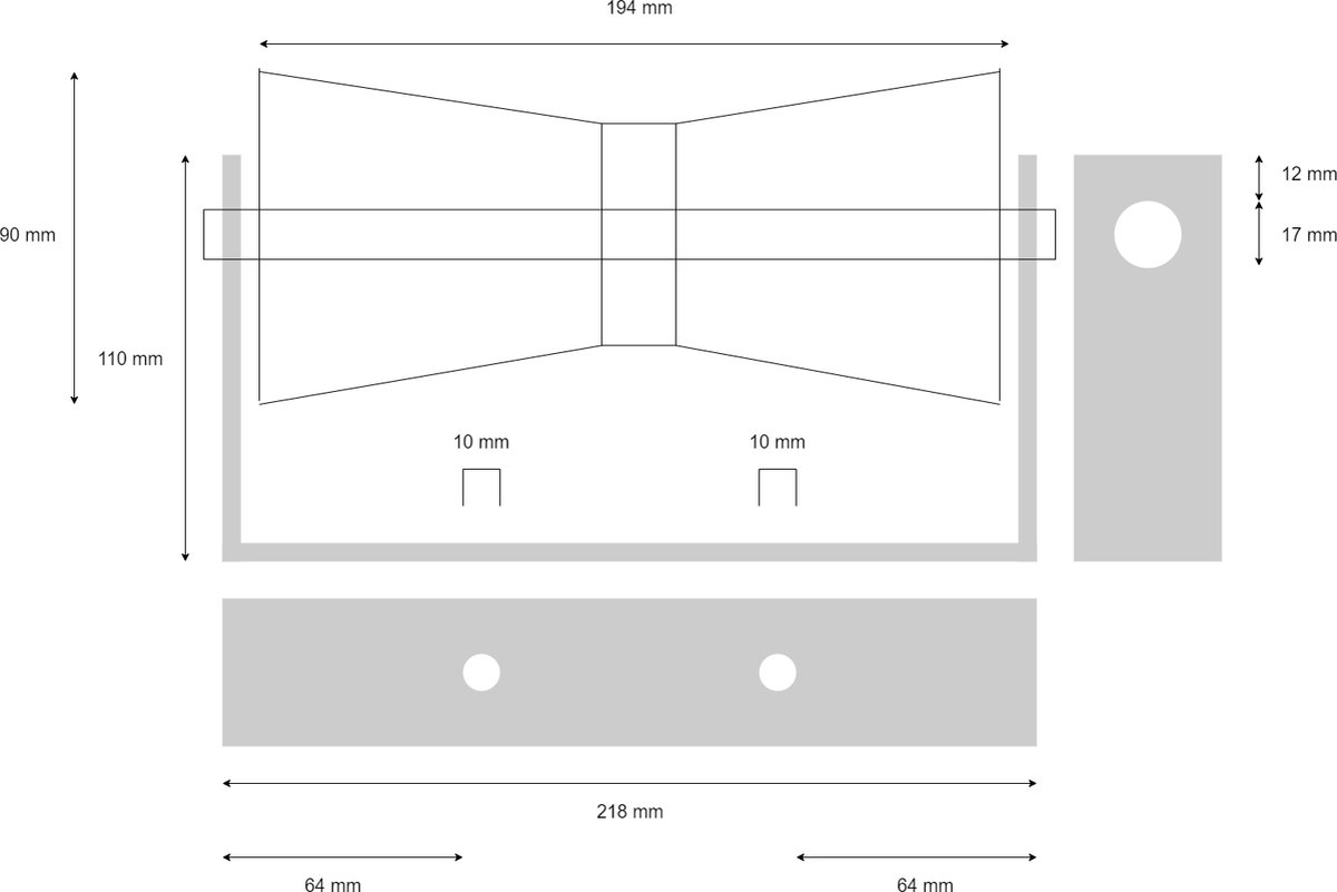Kielrolle 133x80 mm mit Flachhalterung - Zubehör und Ersatzteile für Anhänger