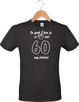 Mijncadeautje - Leeftijd T-shirt - Zo goed kun je er uitzien 60 jaar - Unisex - Zwart (maat M)