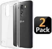 LG G3 Hoesje TPU Siliconen Transparant 2x