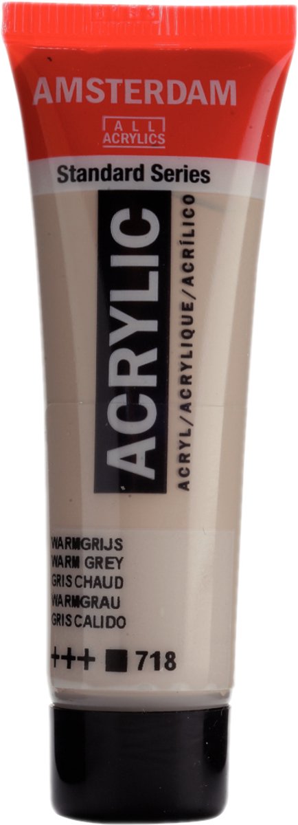 Verf - Acryl - 718 - Warm grijs - Amsterdam - 20ml