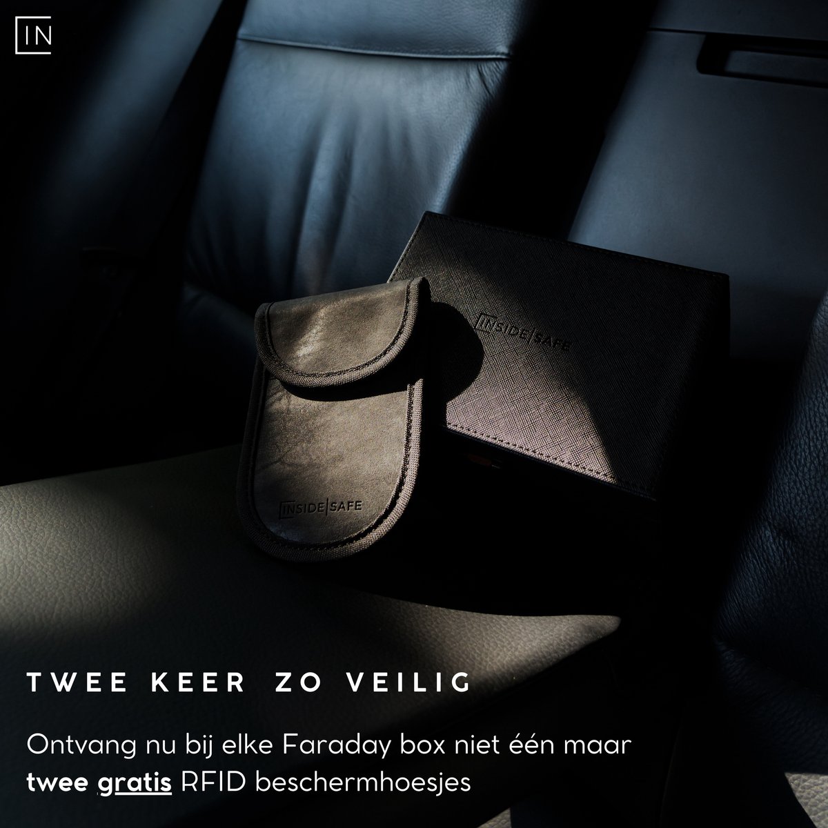 Faraday Box voor autosleutel - wandgemonteerde sleutelloze