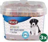 3x140 gr Trixie junior soft snack bones met calcium hondensnack