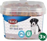 3x140 gr Trixie junior soft snack dots met omega-3 hondensnack