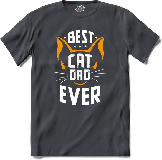 Best Cat Dad Ever | Katten - Kat - Cats - T-Shirt - Unisex - Mouse Grey