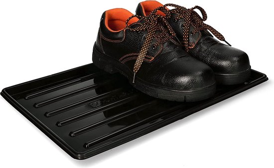 KOTARBAU® Set van 2 schoenenafdruipbakjes 45 x 30 cm, zwart