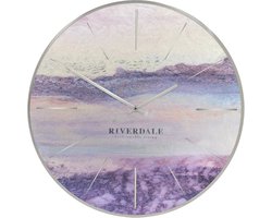 Riverdale Wandklok Brixton metallic 50cm