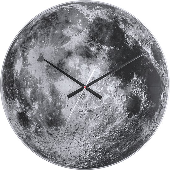 Karlsson Clock Moon - Gris