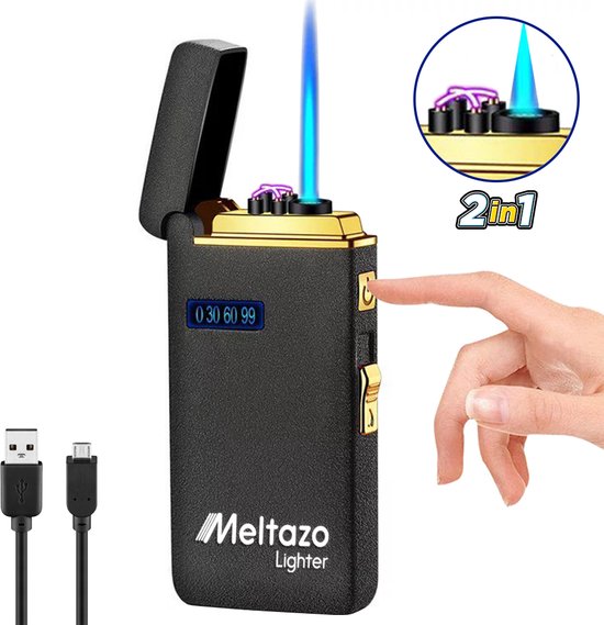 MELTAZO Elektrische Aansteker, Aansteker Gas, Electric Lighter,  Gasaansteker... | bol.com