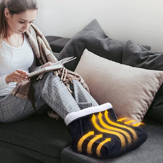 AG160 Elektrische voetenwarmer - Met Timer en Overhittingsbeveliging - 3 temperatuurstanden - Blauw