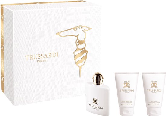 Foto: Trussardi donna giftset 30 ml eau de parfum spray 30 ml showergel 30 ml bodylotion cadeauset voor dames