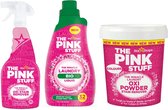 Combinatieset: The Pink Stuff - Biologische Wasgel + Vlekverwijderaar voor gekleurde- en witte was + Vlekverwijderaar Spray