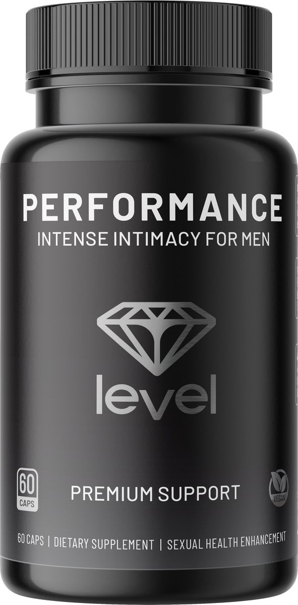 Level Performance | Performance & energie pillen voor mannen | Voedingssupplement | Vitaliteit & kracht | 60 vegan capsules
