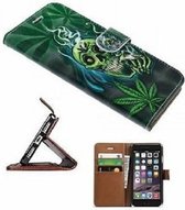 iPhone 6 Hoesje Met Pasjeshouder Bookcase Cannabis