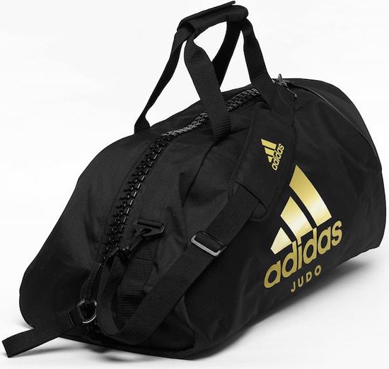 Sac de Judo Adidas Noir et Jaune: convertible en sac à dos