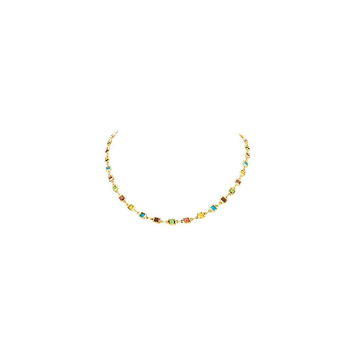 Les Cordes - Halsketting - Collier - RIX - Kleur Multi - Metaal - Sieraad Dames - Juwelen