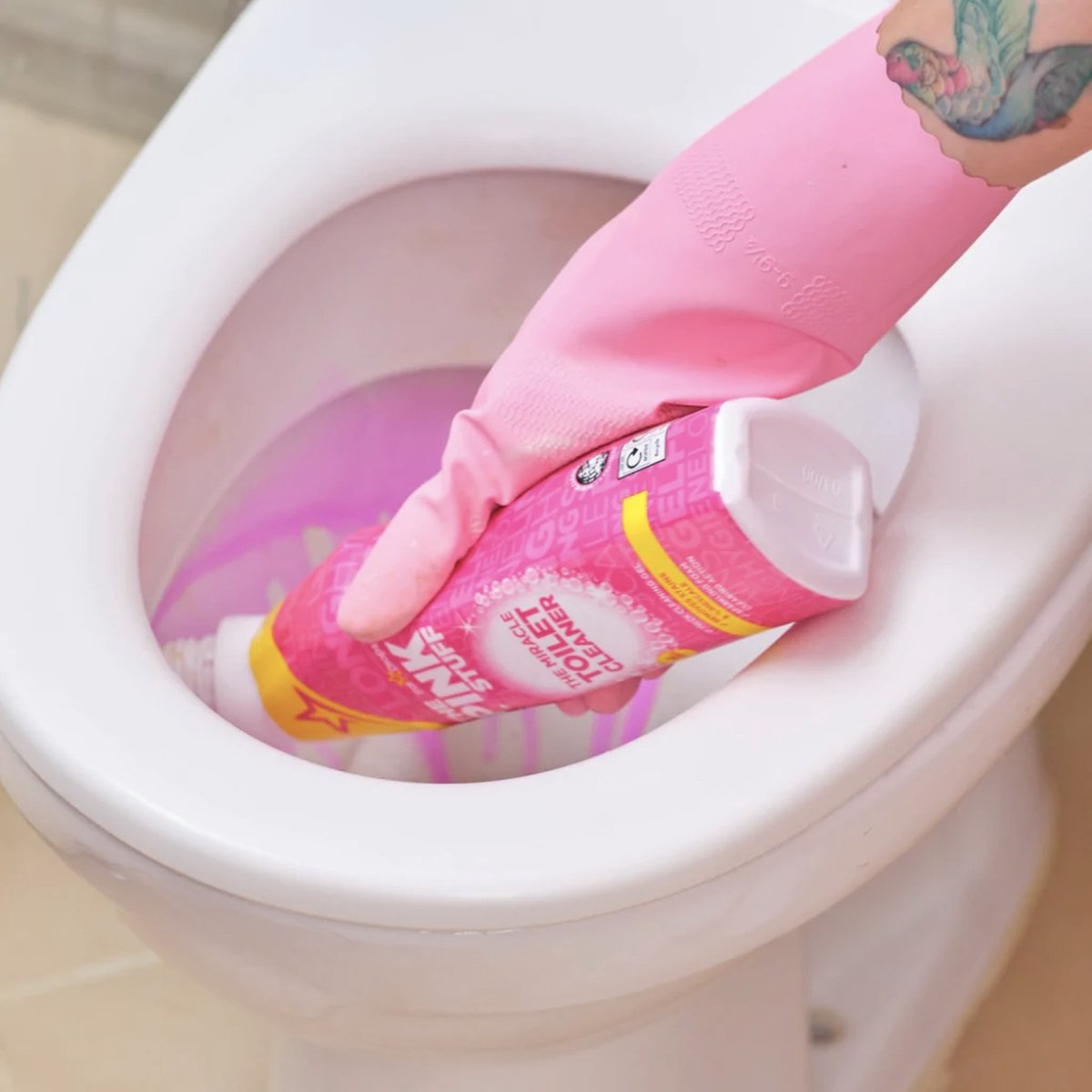 The Pink Stuff - Le Nettoyant Moussant pour Toilettes 3 x 100g