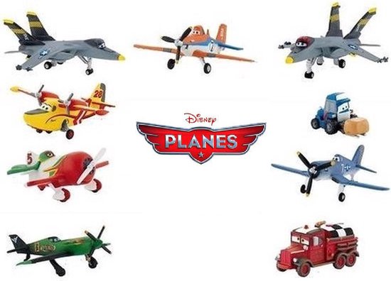Speelset van 9 vliegtuigen Disney Planes - 4-5 cm - kunststof - Bullyland |  bol.com