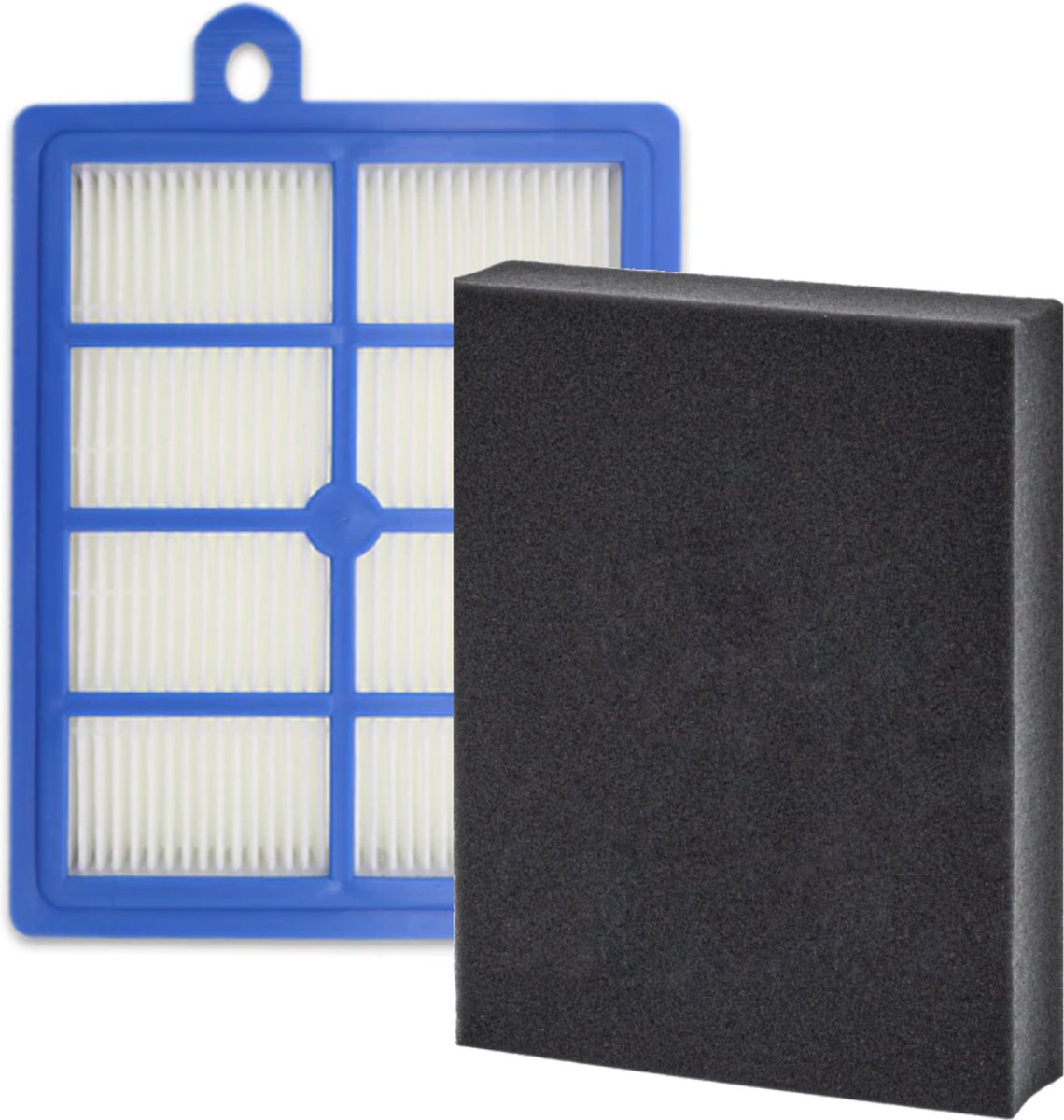 Filter set geschikt voor AEG LX7 en LX8 fijnstoffilter en Hygiëne HEPA Filter AUSK11 foamfilter stofzuigerfilter allergiefilter - 1184255014 - 7321423161707 FC8031/01