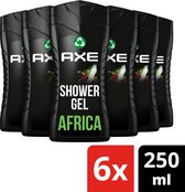 Axe Africa For Men - 6 x 250 ml - Gel douche - Pack économique
