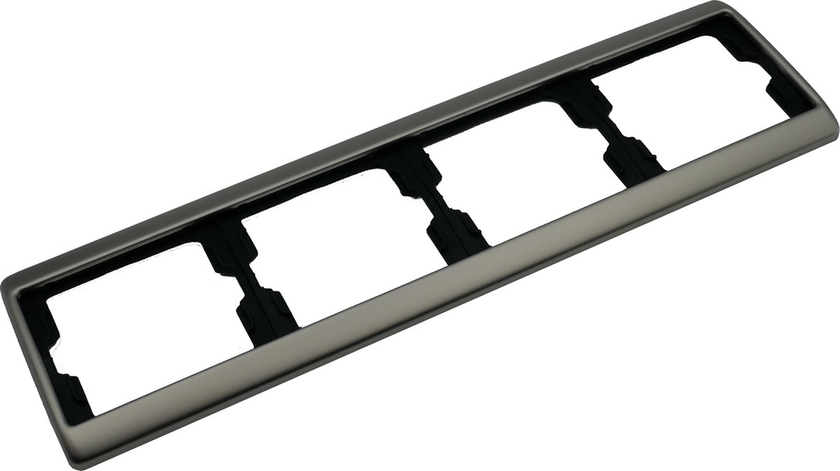 Berker arsys afdekraam 4-voudig edelstaal (RVS) - 13840004