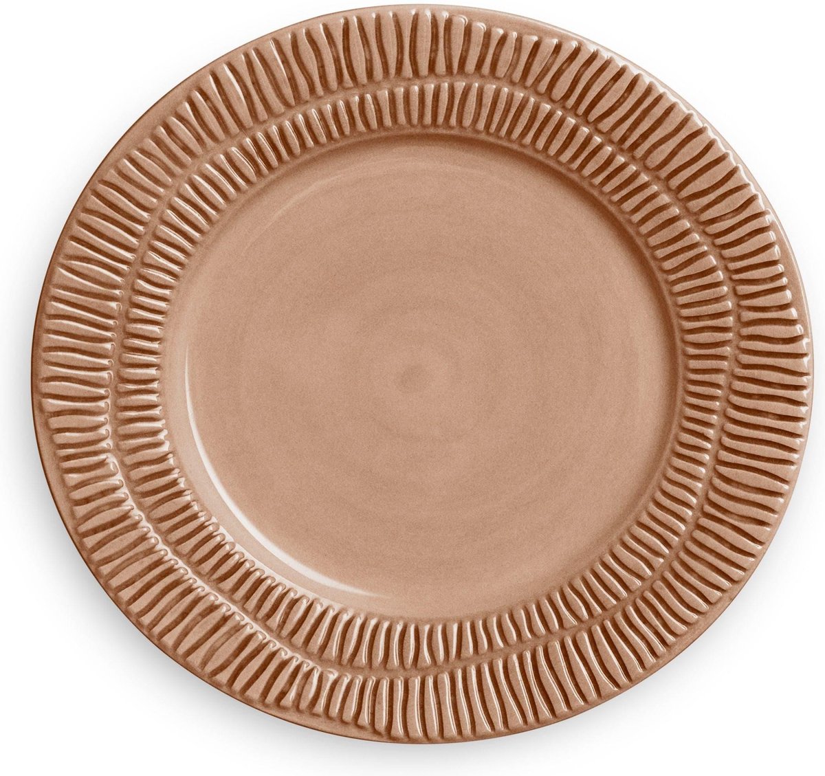 Mateus Collection - Ontbijtbord Stripes 20cm cinnamon - Kleine borden