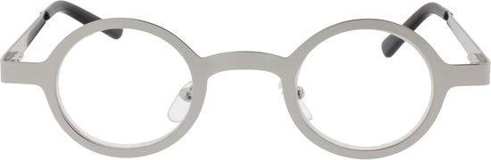 Noci Eyewear ICC338 The Doc Leesbril +1.00 - Zilverkleurig metaal