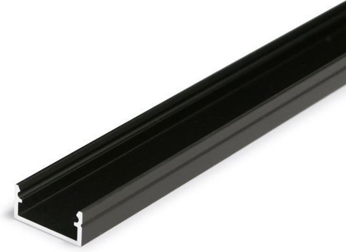 LCB - Aluminium U-profiel plat zwart - 2000*9*12 mm