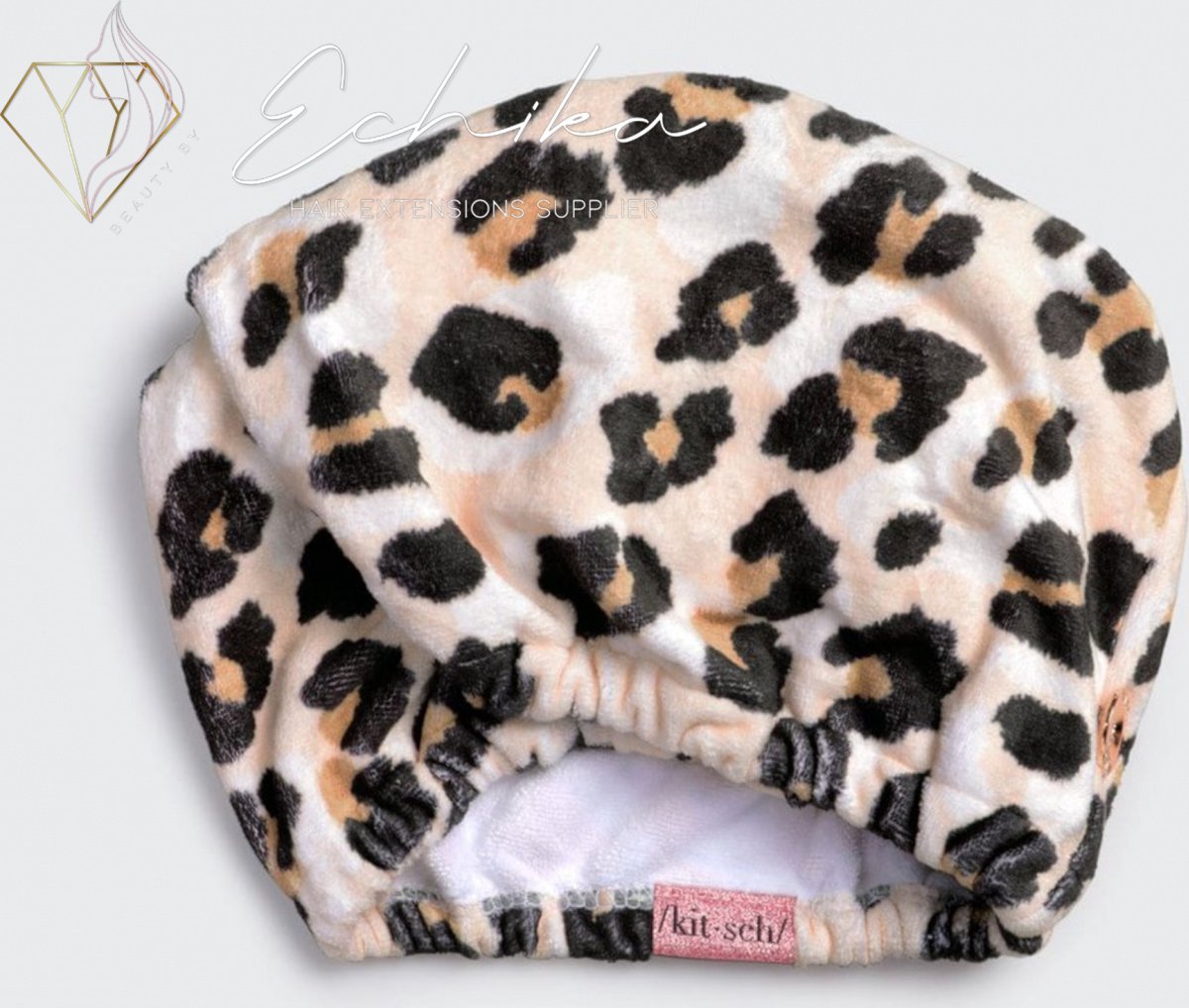 Kitsch Microvezel Haarhanddoek - Leopard