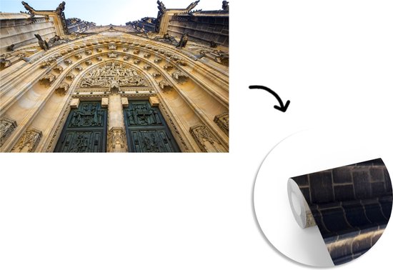 Papier peint Papier peint photo en vinyle - La cathédrale gothique de Prague largeur 450 cm x hauteur 300 cm - Tirage photo sur papier peint (disponible en 7 tailles)