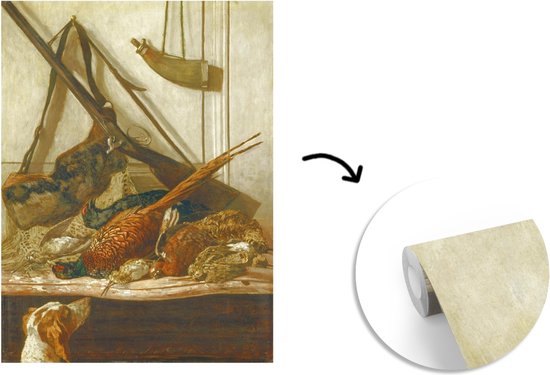 Behang - Fotobehang Trophies of the hunt - Schilderij van Claude Monet - Breedte 160 cm x hoogte 220 cm