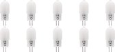 LED Lamp 10 Pack - Velvalux - G4 Fitting - Dimbaar - 2W - Helder/Koud Wit 6000K - Melkwit | Vervangt 20W