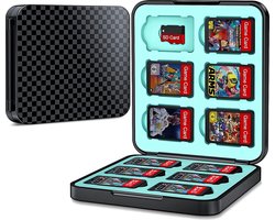 foto van BOTC Game Card Case - 12 slots - Premium beschermhoes - micro SD kaart houder - Zwart