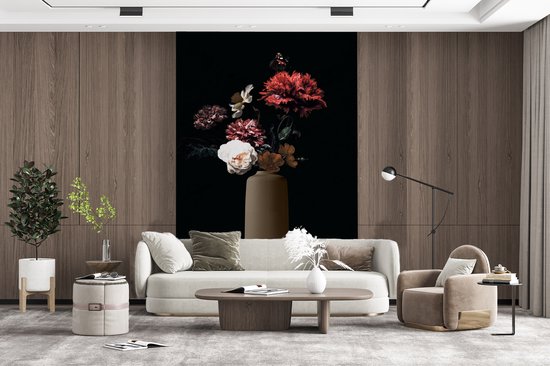 Papier peint - Papier peint photo Vase - Fleurs - Nature morte - Largeur 200 cm x Hauteur 300 cm