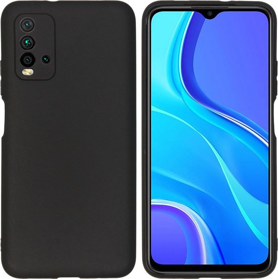 iMoshion Hoesje Geschikt voor Xiaomi Redmi 9T Hoesje Siliconen - iMoshion Color Backcover - Zwart