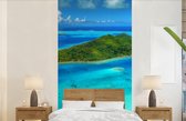 Behang - Fotobehang De Bora Bora eilanden - Breedte 120 cm x hoogte 240 cm