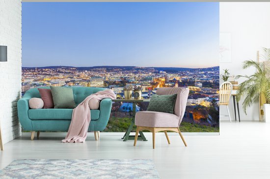 Behang - Fotobehang Stadsgezicht van Stuttgart - Breedte 600 cm x hoogte 400 cm
