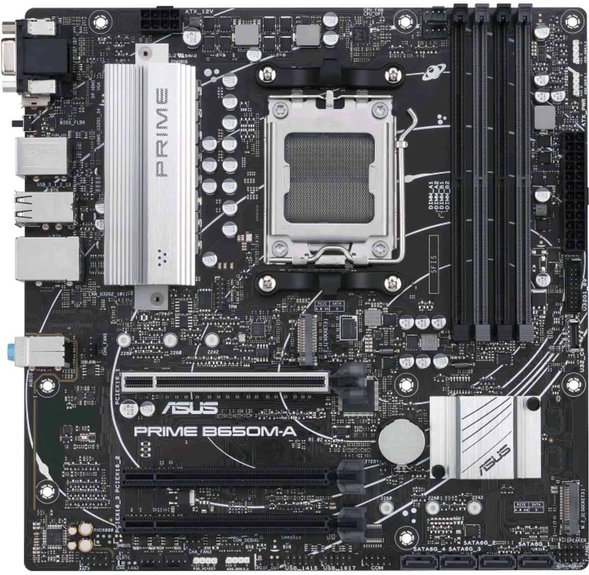 ASUS PRIME B650M-A AX RAID, 2.5 Gb-LAN, Sound, µATX
