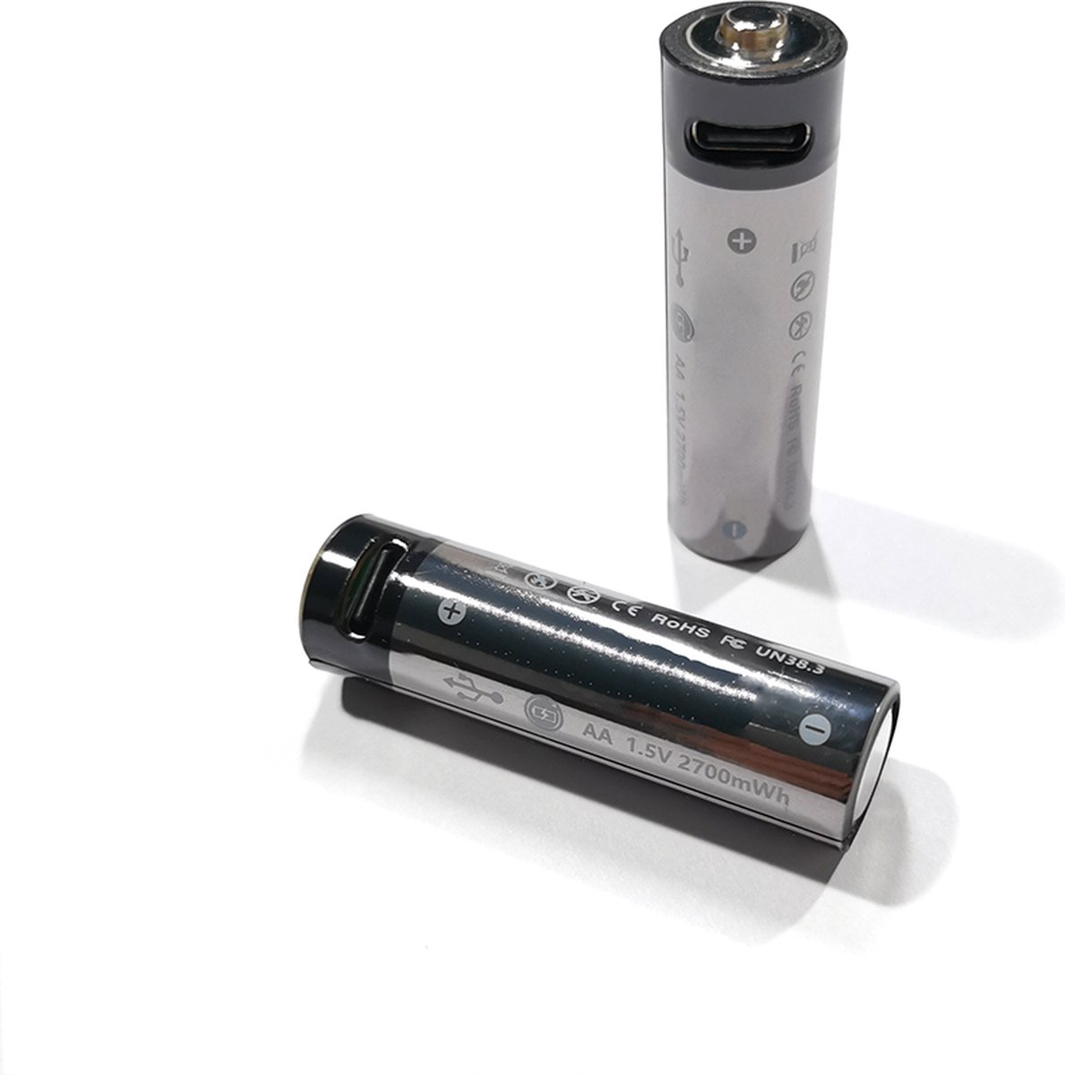 Doublepow USB-C Oplaadbare Li-ion AA Batterij 1.5V 2400mWh (2stuks)