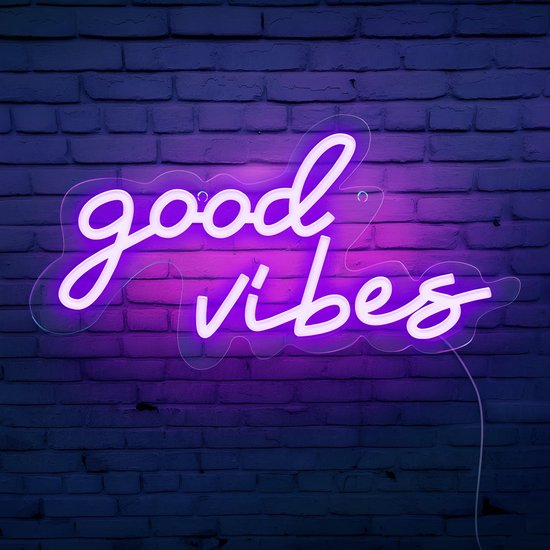 Led Verlichting Good Vibes Paars