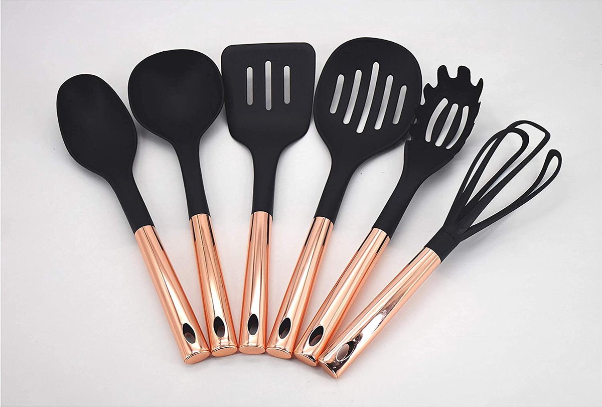 non-stick silicone cookware set, kitchen utensil set - Keukenhulpset - Keukengerei,7-Piece
